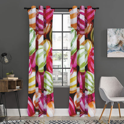 Colorful Candy Ball Print Curtain