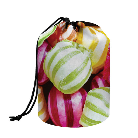 Colorful Candy Ball Print Drawstring Makeup Bag