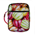 Colorful Candy Ball Print Front Pocket Bible Bag