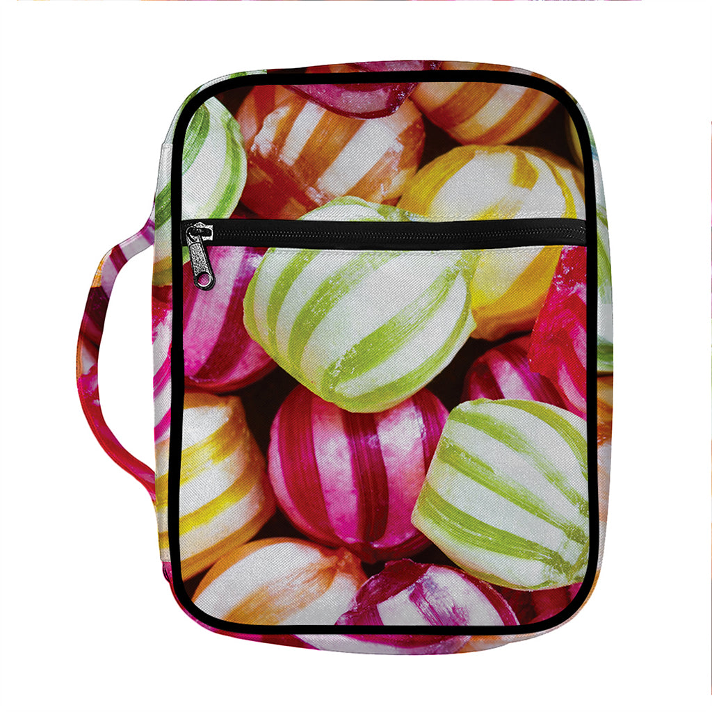Colorful Candy Ball Print Front Pocket Bible Bag