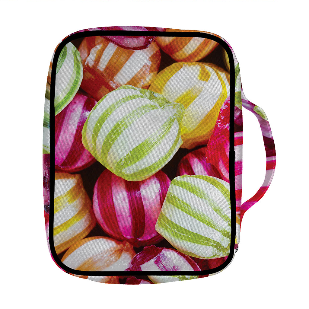 Colorful Candy Ball Print Front Pocket Bible Bag