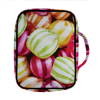 Colorful Candy Ball Print Front Pocket Bible Bag
