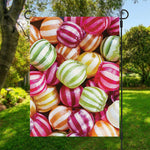 Colorful Candy Ball Print Garden Flag