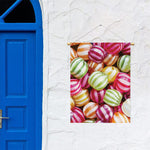 Colorful Candy Ball Print Garden Flag