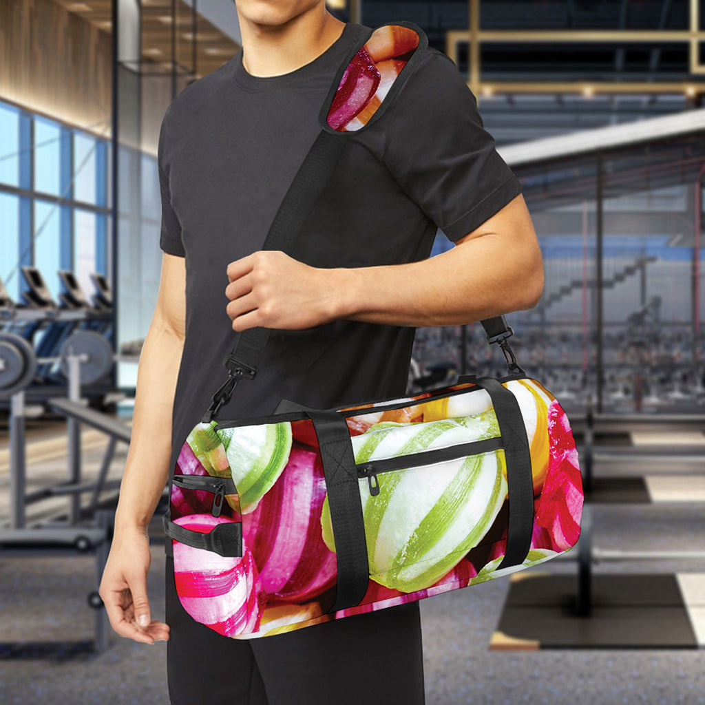 Colorful Candy Ball Print Gym Bag