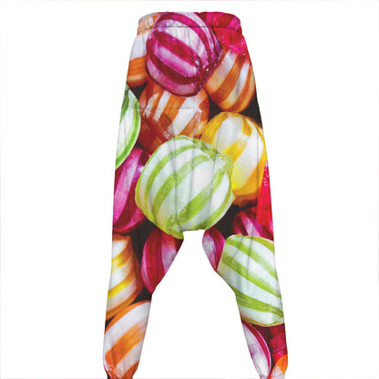 Colorful Candy Ball Print Hammer Pants