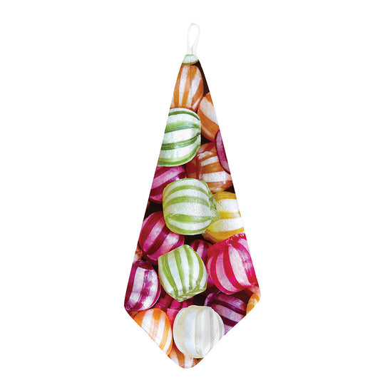 Colorful Candy Ball Print Hand Towel