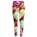 Colorful Candy Ball Print High-Waisted Pocket Leggings