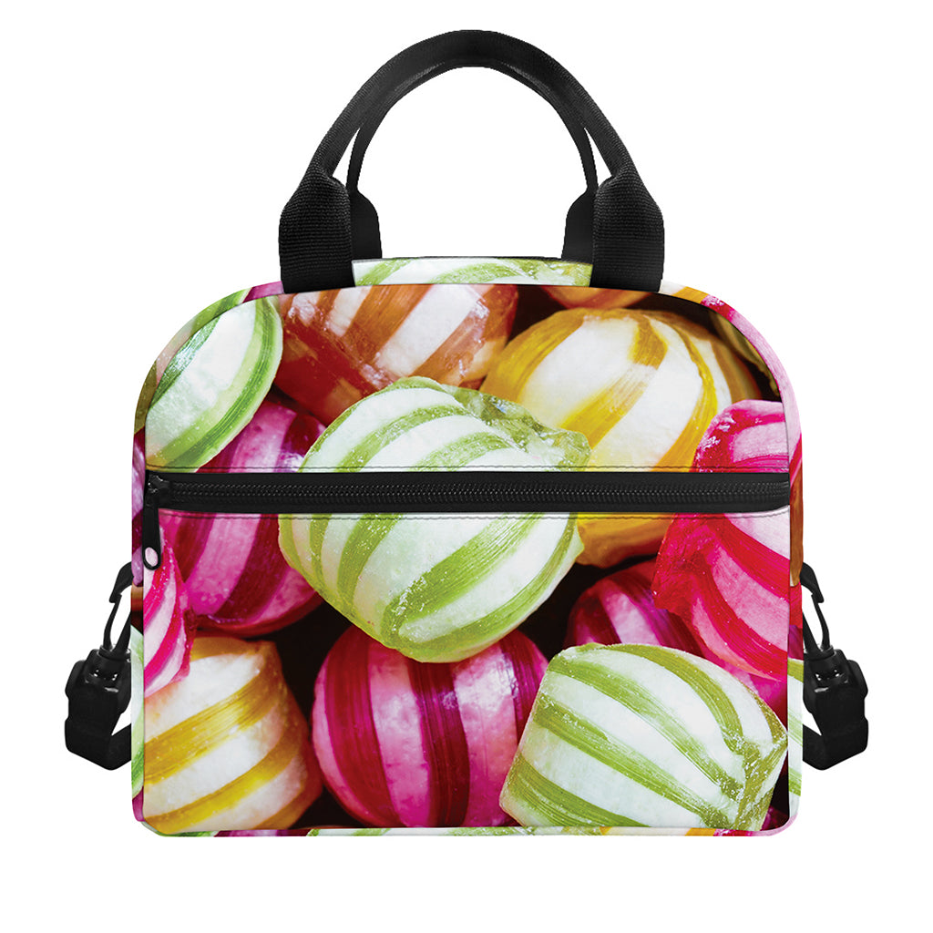 Colorful Candy Ball Print Insulated Lunch Bag