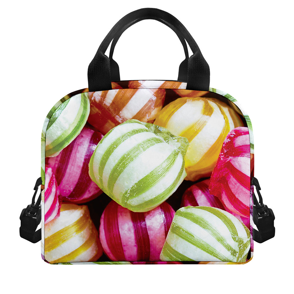 Colorful Candy Ball Print Insulated Lunch Bag