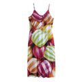 Colorful Candy Ball Print Jersey Midi Cami Dress