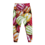Colorful Candy Ball Print Jogger Pants