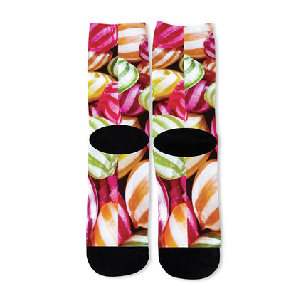 Colorful Candy Ball Print Long Socks