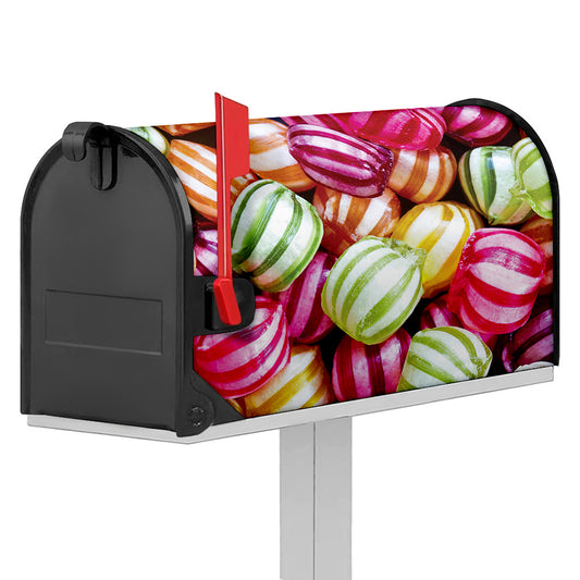 Colorful Candy Ball Print Mailbox Cover