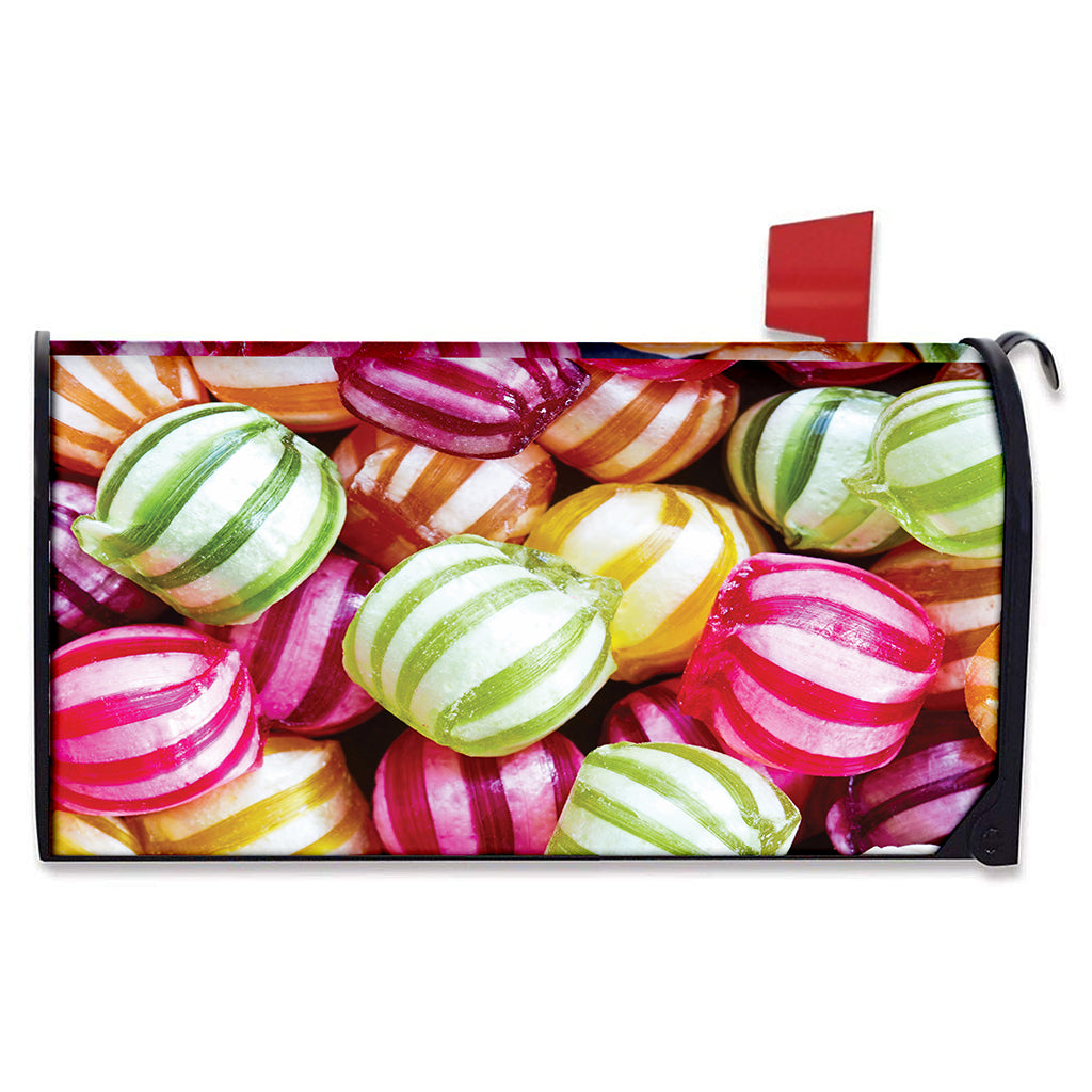 Colorful Candy Ball Print Mailbox Cover