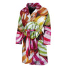 Colorful Candy Ball Print Men's Bathrobe