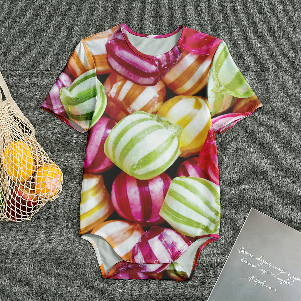 Colorful Candy Ball Print Men's Bodysuit