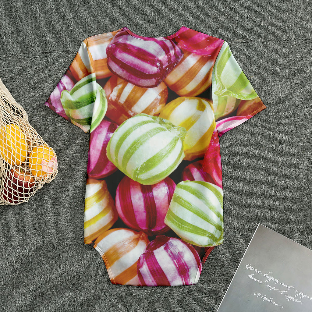 Colorful Candy Ball Print Men's Bodysuit
