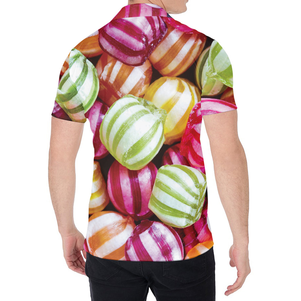 Colorful Candy Ball Print Men's Shirt