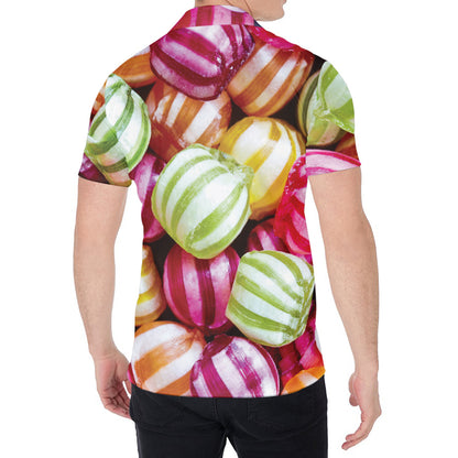 Colorful Candy Ball Print Men's Shirt
