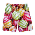 Colorful Candy Ball Print Men's Swim Trunks