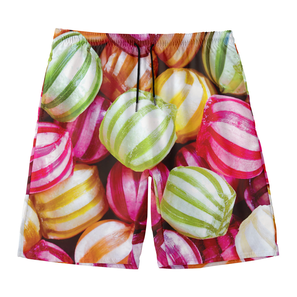 Colorful Candy Ball Print Men's Swim Trunks