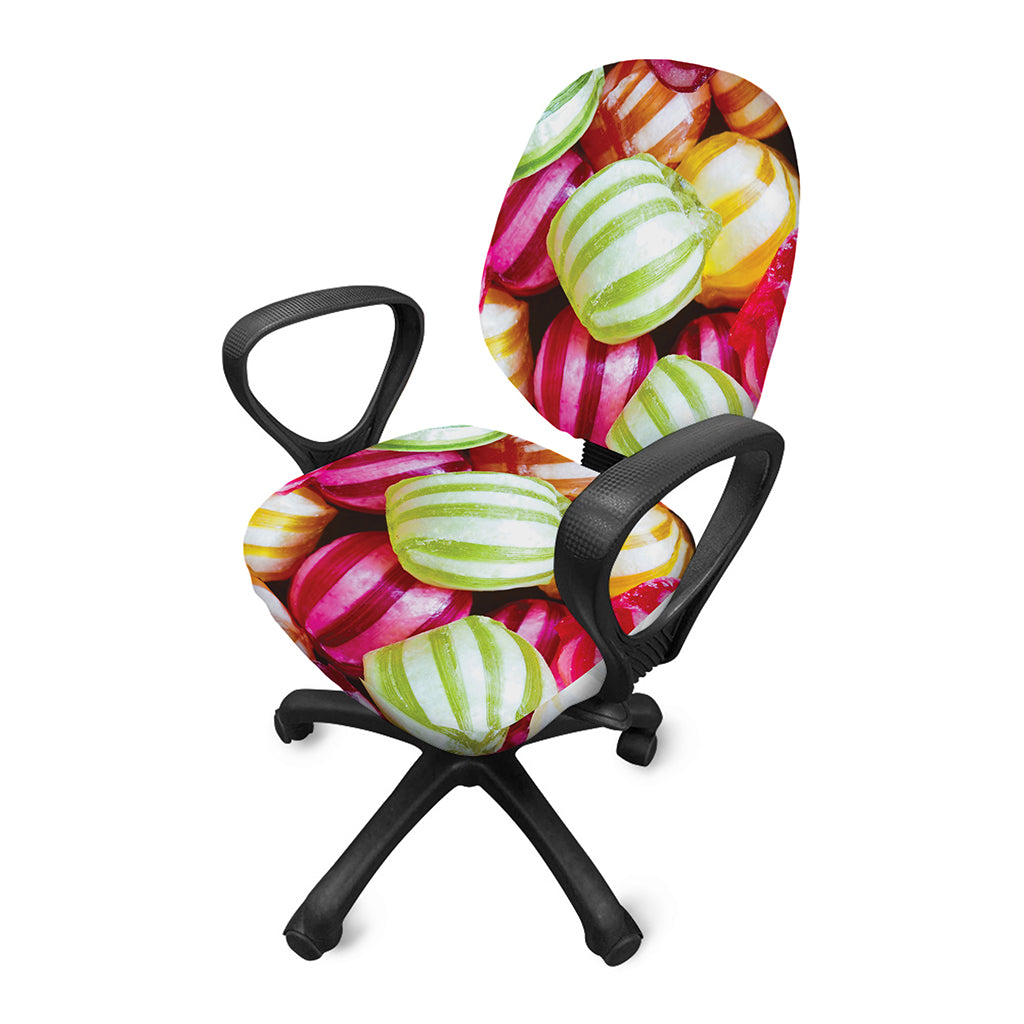 Colorful Candy Ball Print Office Chair Cover