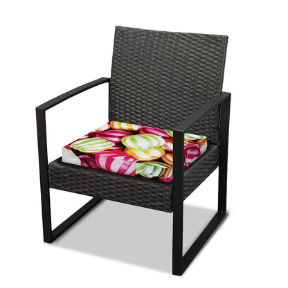 Colorful Candy Ball Print Outdoor Seat Cushion Cover