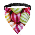 Colorful Candy Ball Print Over The Collar Dog Bandana