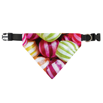 Colorful Candy Ball Print Over The Collar Dog Bandana