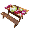 Colorful Candy Ball Print Picnic Table Cover