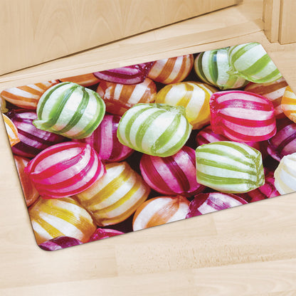Colorful Candy Ball Print Polyester Doormat