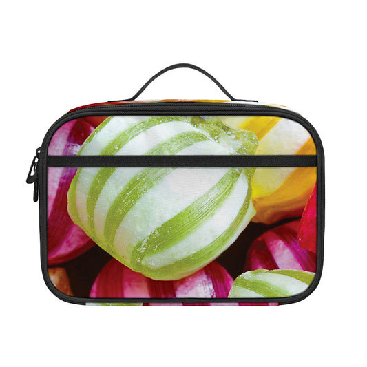 Colorful Candy Ball Print Portable Lunch Bag