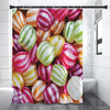 Colorful Candy Ball Print Premium Shower Curtain