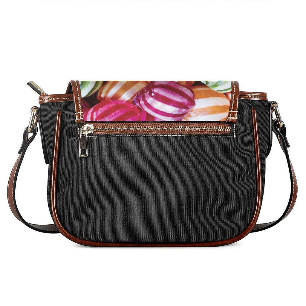 Colorful Candy Ball Print Saddle Bag