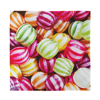 Colorful Candy Ball Print Silk Bandana