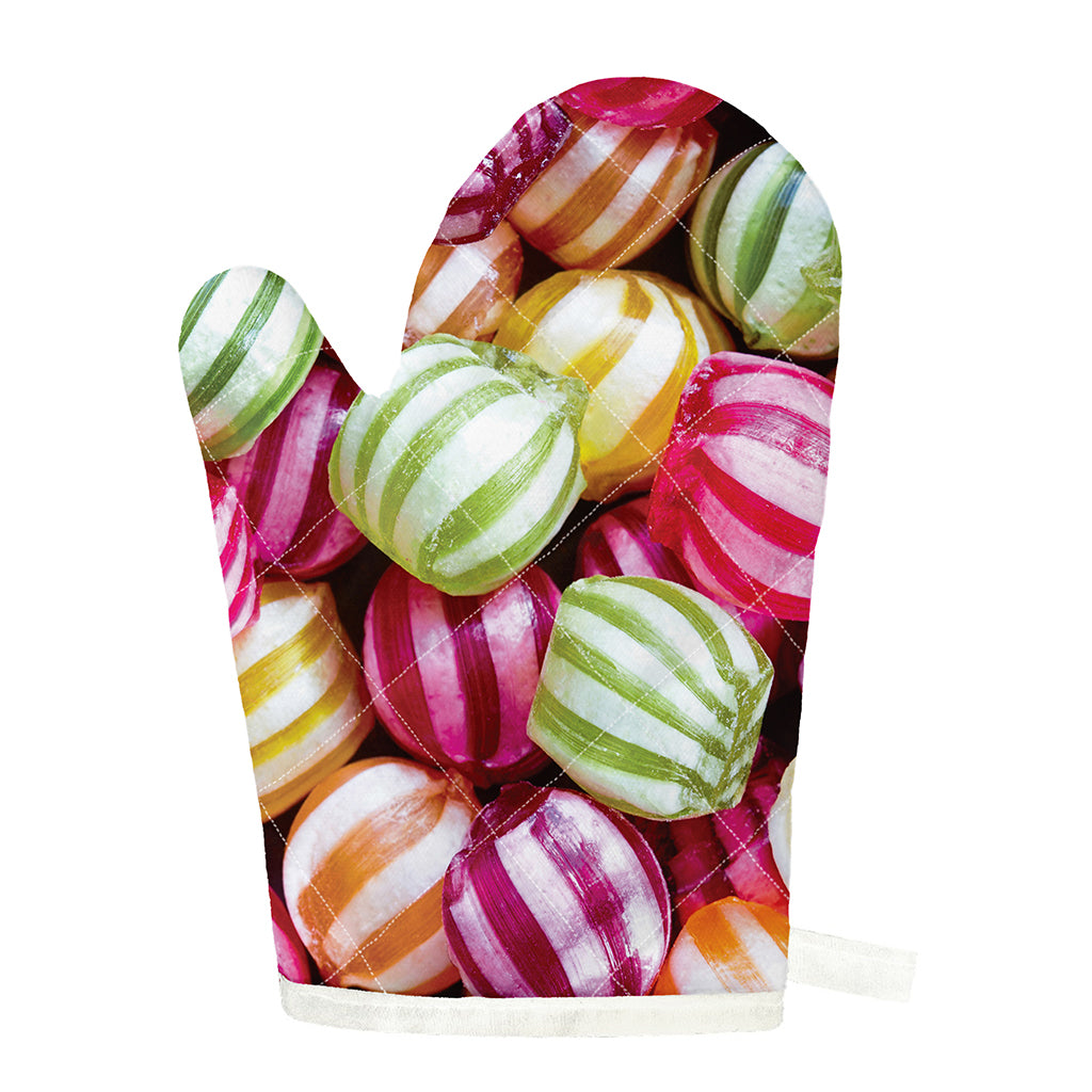 Colorful Candy Ball Print Single Oven Mitt