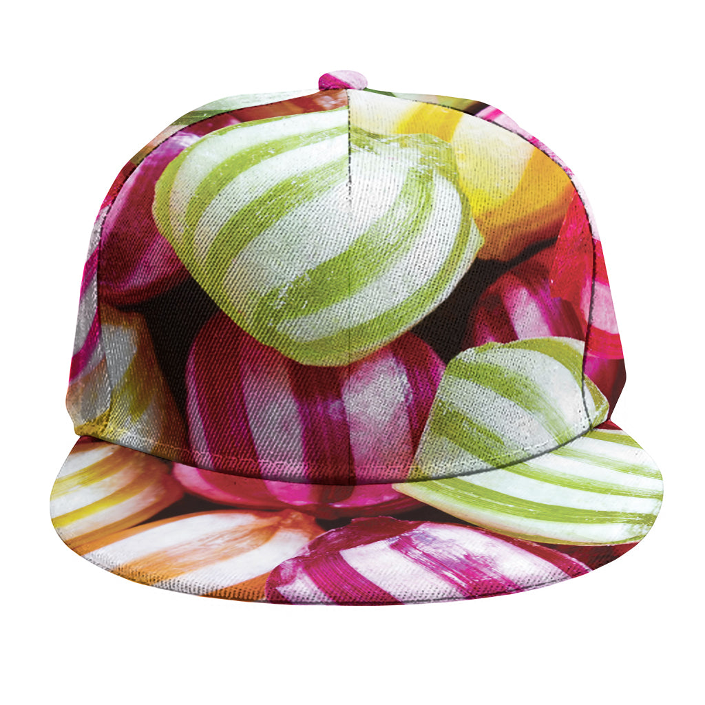 Colorful Candy Ball Print Snapback Cap