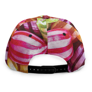 Colorful Candy Ball Print Snapback Cap