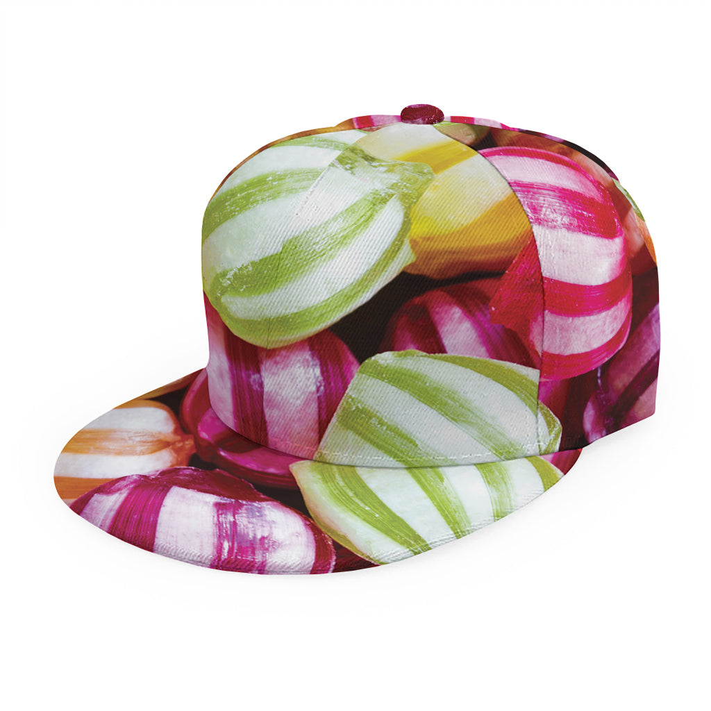 Colorful Candy Ball Print Snapback Cap