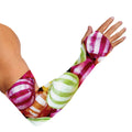 Colorful Candy Ball Print Sun Protection Arm Sleeves