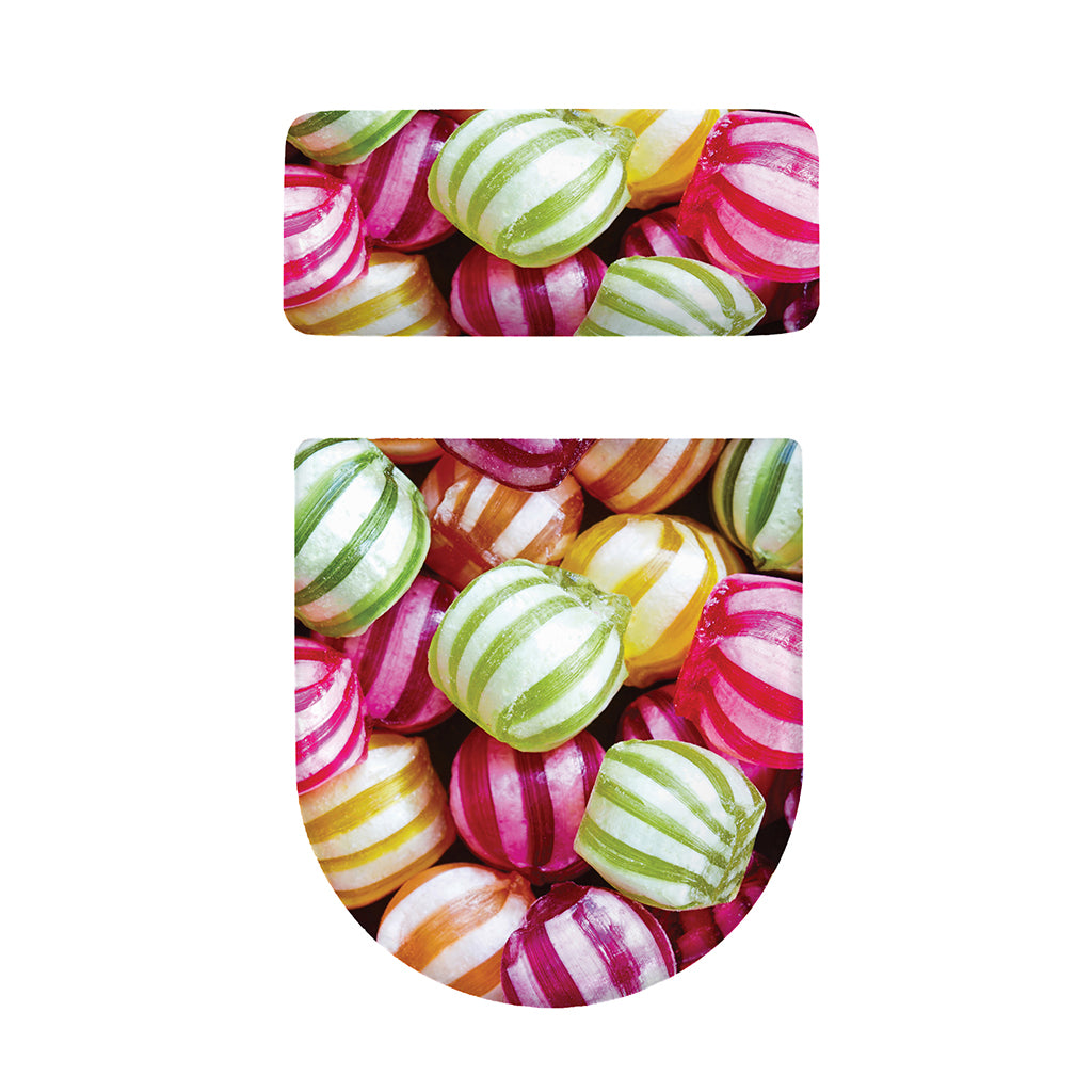 Colorful Candy Ball Print Toilet Lid And Tank Cover Set