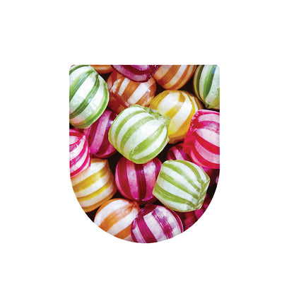 Colorful Candy Ball Print Toilet Lid Cover
