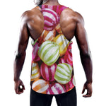 Colorful Candy Ball Print Training Tank Top