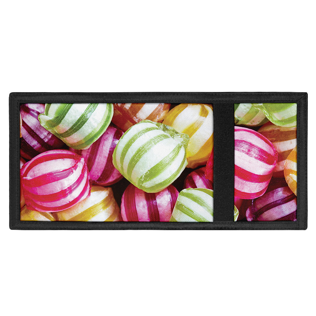 Colorful Candy Ball Print Trifold Wallet