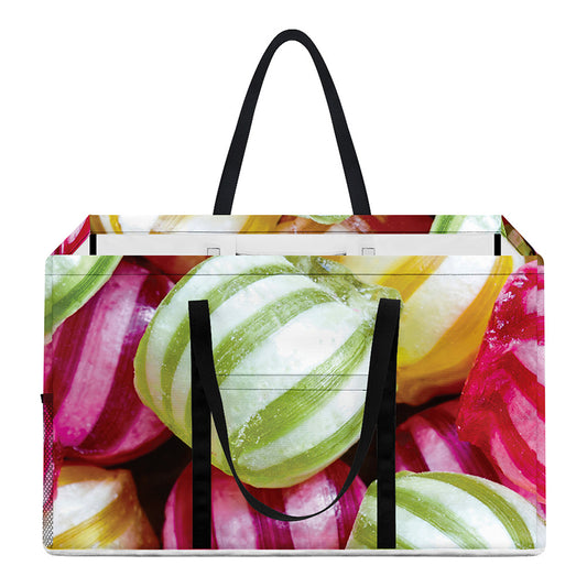 Colorful Candy Ball Print Utility Tote Bag
