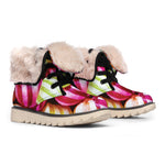 Colorful Candy Ball Print Winter Boots