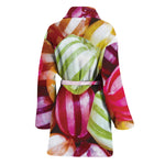 Colorful Candy Ball Print Women's Bathrobe