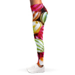 Colorful Candy Ball Print Women's Leggings
