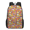 Colorful Candy Pattern Print 17 Inch Backpack